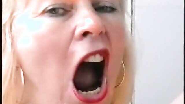 Mature swallowing slut Trashy old bitch swallow all