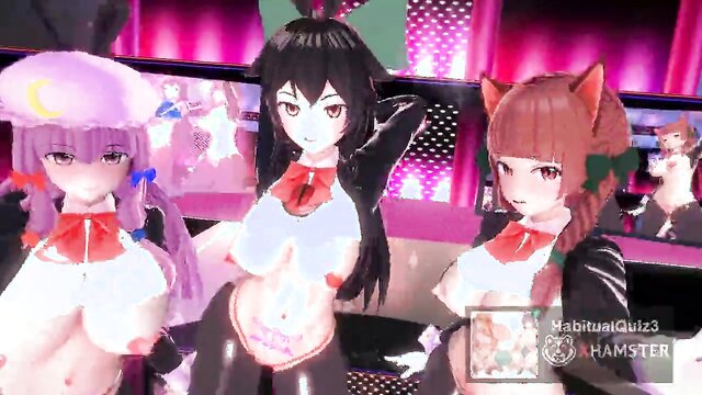 mmd r18 R18 Gyaku Bunny Orin Oku Pache de Ghost Dance Kai transparent 3d hentai