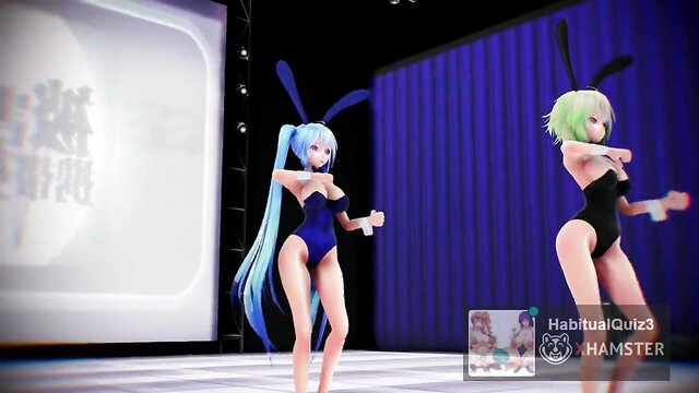 mmd r18 Gumi and Miku Persecution delusion mobile girl 3d hentai sex