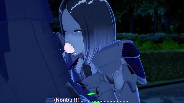 Necron Anime Girl Blow Job : Warhammer 40k Hentai Parody Anime girl version of a Warhammer 40,000 Necron is giving a hand job, a blow job and fucks a guy in a public park. The robot girl gets railed from both ends foggy style and missionary.