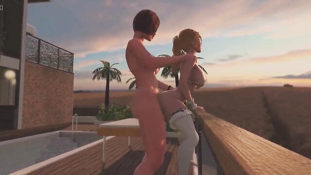 3D animated dickgirls get their asses pleasured in the setting sun, delivering the best anal action in this hentai video on Xxx Tube.