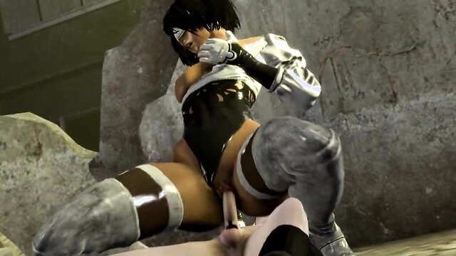 Nier Automata animation: a steamy hentai scene unfolds with intense action, high-quality 60 fps animation, and explicit content.