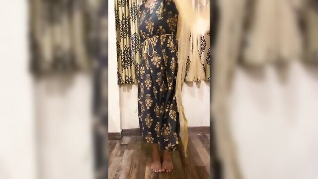 Sexy milf – traditional clothes on & off video