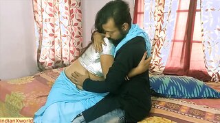 Desi Hot Bhabhi secretly having sex with house owner\'s son in hot 18  Indian sex video! Watch now exclusive on Youjizz.