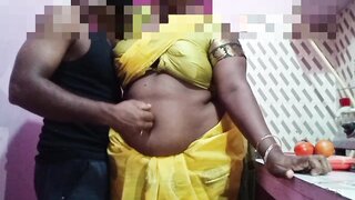 Tamil wife passionately licking navel during hot sex. Free sex video featuring One Day Life.