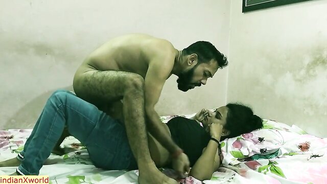 Wife caught her husband fucking his hot bhabhi! Her husbands had physical relationship with his hot bhabhi before their marry! Today they were fucking secretly and no body was at home! Suddenly his wife come at home and caught them!