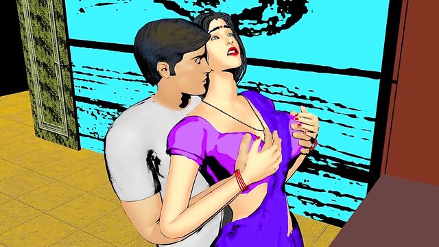 Dewar ne Sexy Bhabhi ko ragad ke choda Sensual moment between brother in law and sister in law