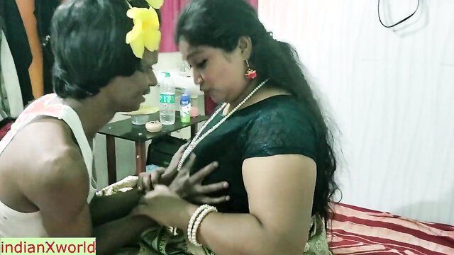 Beautiful Big boobs bhabhi amazing XXX hardcore sex!! Hotwife sex Young pondid ji comes for puja and after that Bhabhi take him into the bed. Horny big boobs Bhabhi was hungry for sex and she know pondid can fuck hardly. what next? Indian bengali hotwife real sex