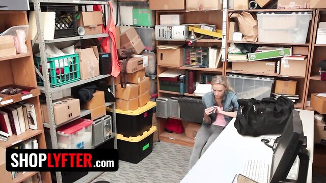 Shoplyfter - Skinny Blonde Cutie Emma Hix Gives Her Pussy To Security Officer To Get Out Of Trouble Shoplyfter - Hot Blondie Suspected For Stealing Brought To Backroom To Undergo Strip Search