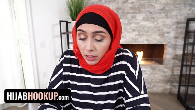 Hijab Hookup - Middle-Eastern Stepmom Suspected Her Husband Is Cheating Fucks Her Stepson As Payback Hijab Hookup - Muslim Milf Learns From Horny Stud On How To Give A Good Blowjob