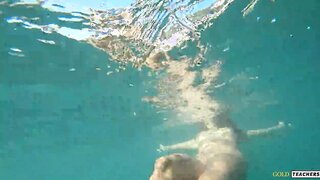 Russian nude beach model swims on public beach in Sochi. Amateur video from GoldTeachers. Free XXX. Beautiful skinny body. Cute pussy & big clit.
