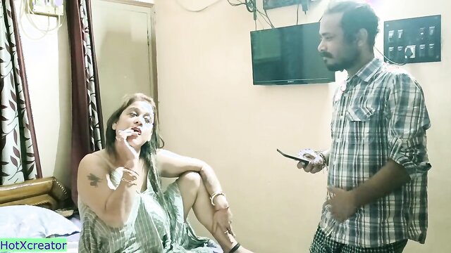 Bengali Randi Bhabhi ko Accha se Chuda ! With dirty Conversation Hot Bhabhi fucking for Money and she has some beautiful girls and all are fucking for money! Rahul came for fucking a beautiful girl but Bhabhi wants to take his big dick inside her wet pussy!!