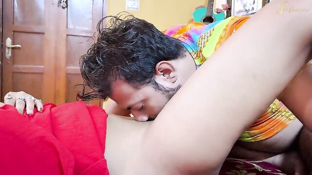 In the middle of the night, my sister-in-law gives me a sexy massage When his brother-in-law wasn\'t feeling well one night, he asked his sister-in-law to give him a massage but who knows when a that massage convert into hardcore sex & they become full out of control.