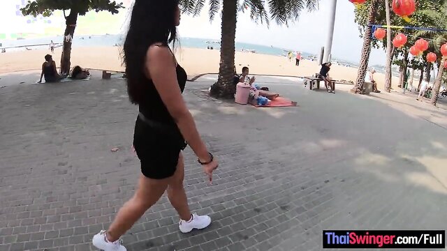 Teen amateur Thai porn video preview features a tantalizing display of a big booty teen\'s assets. The closeup of her round ass and intimate shots make this a must-watch for fans of amateur Thai porn.