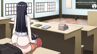 Hinata Hyuga gives Naruto a wild blowjob & anal in Kunoichi Trainer - FapHouse\'s Teen Anime Hentai Porn Movie #4!
