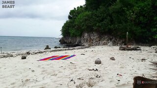 Amateur Russian couple making love on a nude beach in Philippines! Watch the amazing porn tube video by James Beast.
