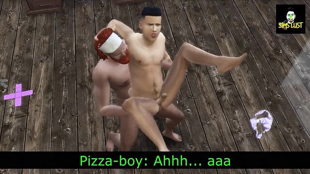 Mature bear daddy tricked and fucked young pizza delivery boy - WickedWhims A mature old daddy who lives alone asked a young boy to deliver his food. But this pervy daddy has other plans on his mind. Watch how this boy is getting fucked by the old daddy and getting used.