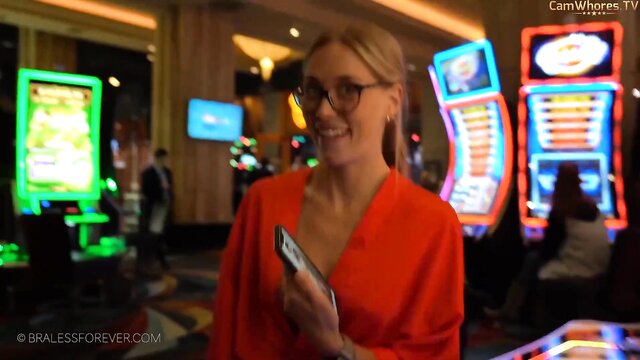Sexy Amateur Milf Picks Up At The Casino, Fucks Him And Leaves