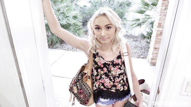 Petite blonde teen Chloe Temple gets naughty in a hot hardcore scene, taken from a HD POV perspective with a cumshot finale.