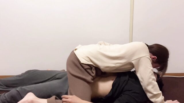 Youtube初撮影後にドМイケメン男を乳首めフェラと中出し騎乗位で襲っちゃいました。japanese amateur youtuber cowgirl sex - えむゆみカップル Apr 30th 2021