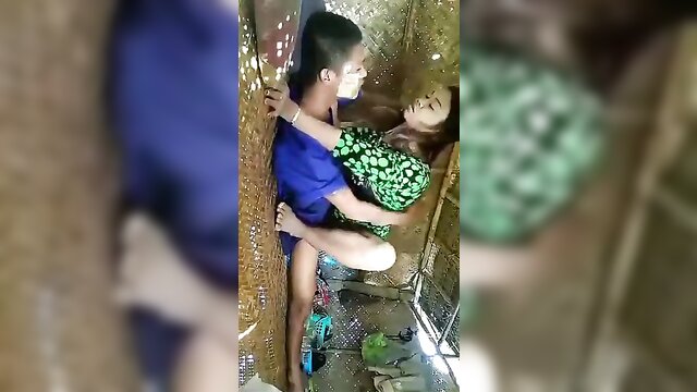 Sensual footage from Myanmar featuring a passionate couple indulging in intimate play at an old cottage. XXX Tube.